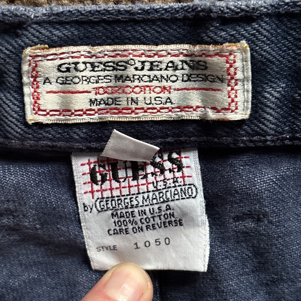 Vintage Guess Jeans George’s Marciano Dark Blue Jeans Style 1050 Size 31 - Picture 3 of 9